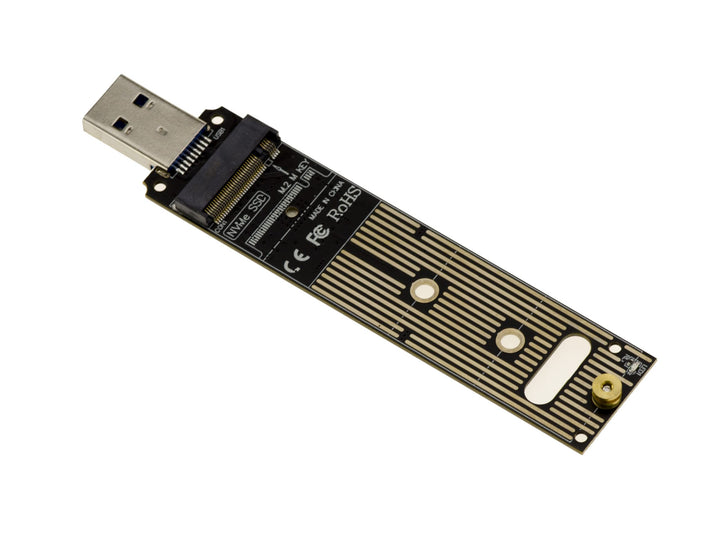 KALEA-INFORMATIQUE USB 3.1 10G Stick-Adapter für M.2 M2 NGFF NVMe B+M oder M Key SSDs mit JMicron JM