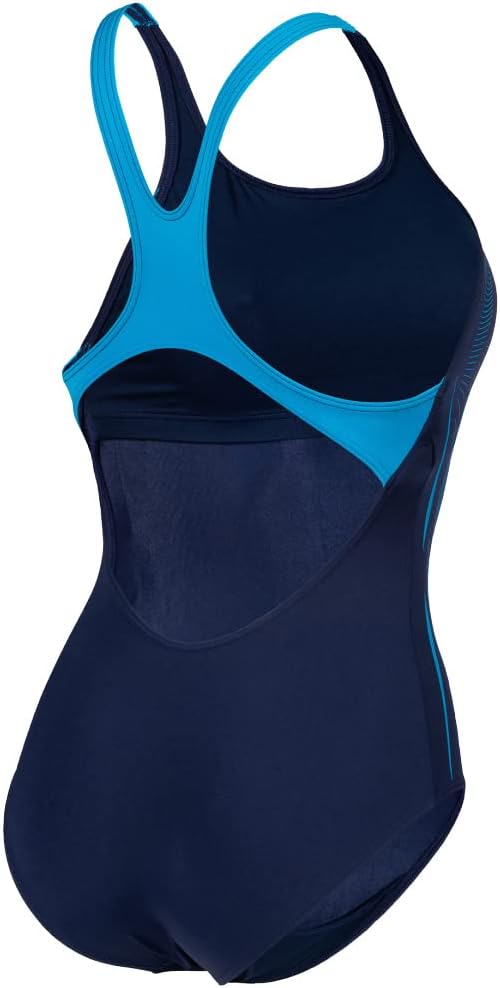 ARENA Damen Women's Swimsuit Swim Pro Back Graphic Lb One Piece Swimsuit 36 Marine-türkis, 36 Marine