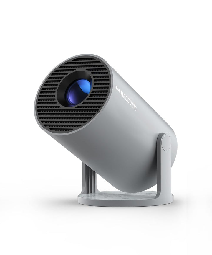 Automatische Trapezkorrektur Mini Tragbarer Beamer, 4K/ 200 ANSI Smart Projektor mit WiFi6, BT 5.0,