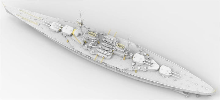 TAKOM - Modellboot Sms Derfflinger 1917 (Full Hull With Metal Barrels) Sp-7040 1/700. Modellbau Panz