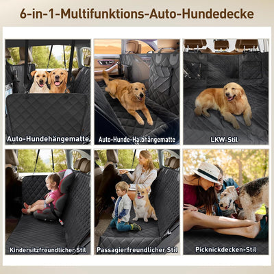 Gimars Grosse Verdickte Hundedecke Auto Rückbank 156 * 136 cm, wasserdichte Autoschondecke Hund Rück