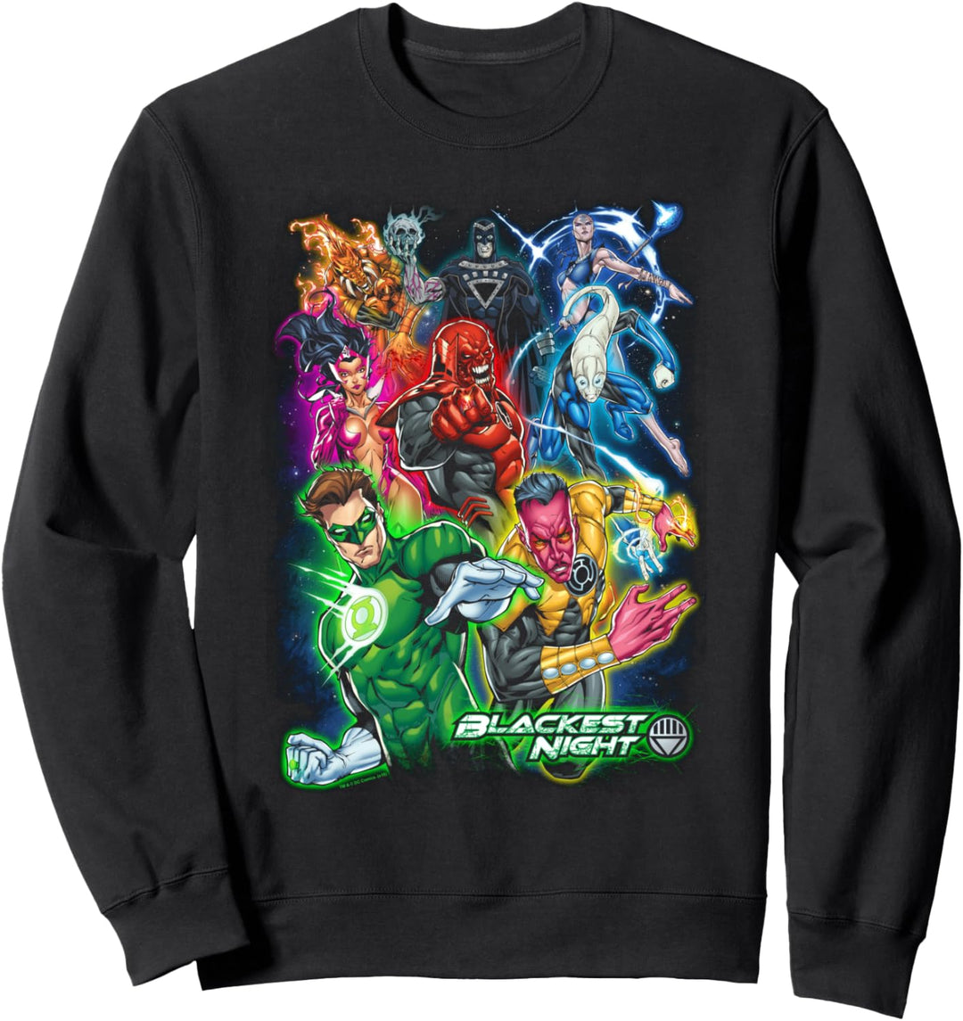 Green Lantern Blackest Group Sweatshirt