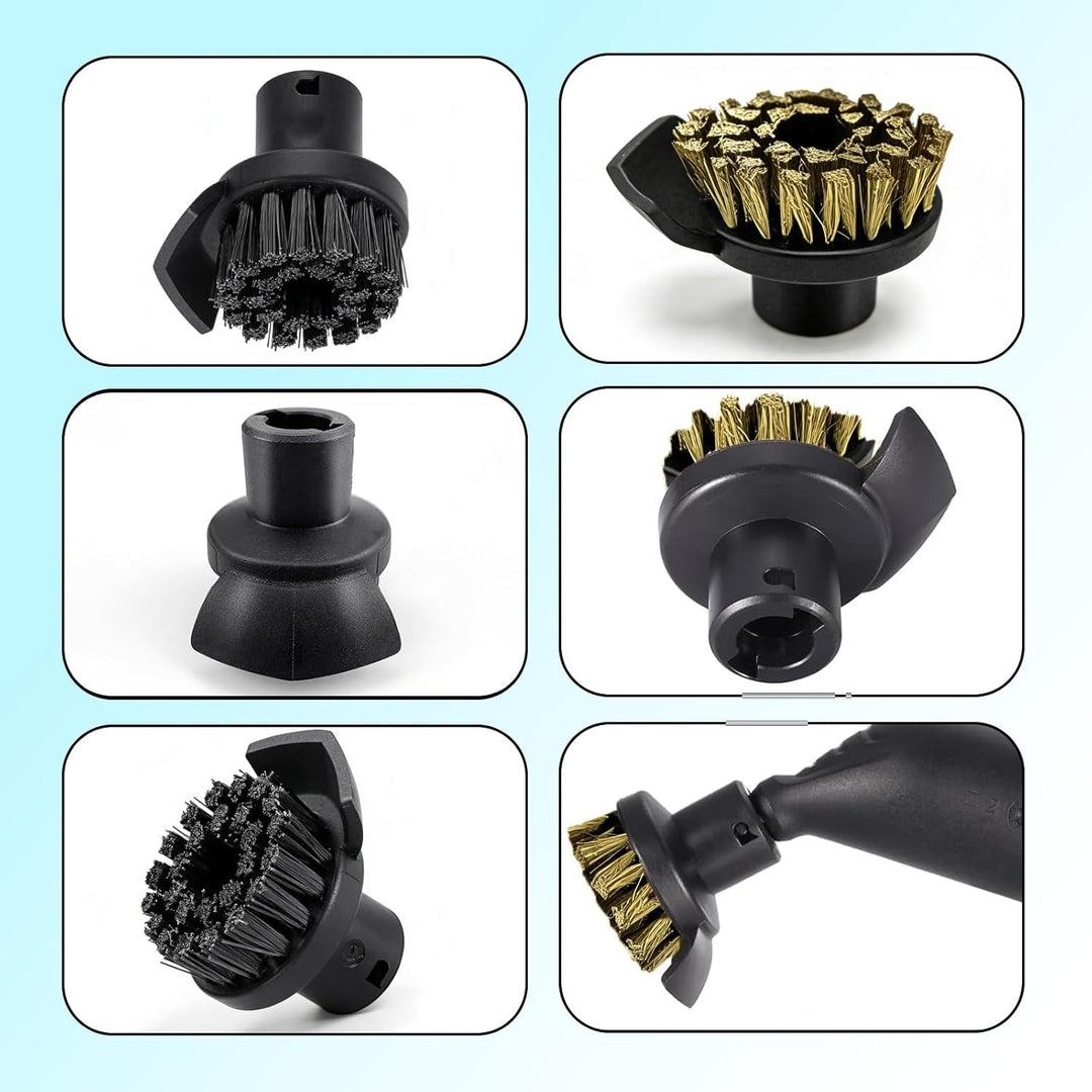 10 Stück Set für Kärcher Dampfreiniger Zubehör SC1 SC2 SC3 SC4 SC5(Verlängerte Düse, Gebogene Düse,