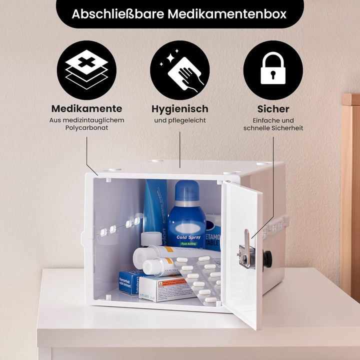 Lockabox One™ | Kompakte Abschliessbare Box aus Polycarbonat mit Zahlenschloss für mehr Sicherheit z