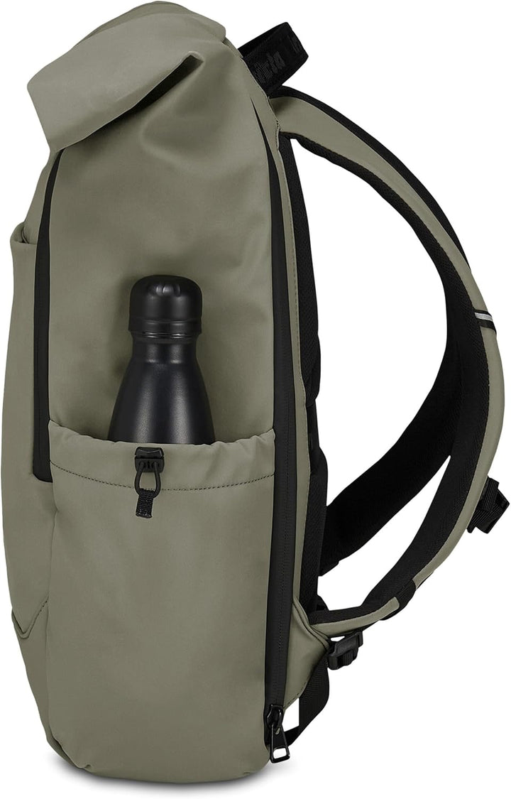Invicta FOLD Rucksack Laptoptasche Business Rucksack, Leicht, kompakt, mit Laptopfach, Rolltop Rucks