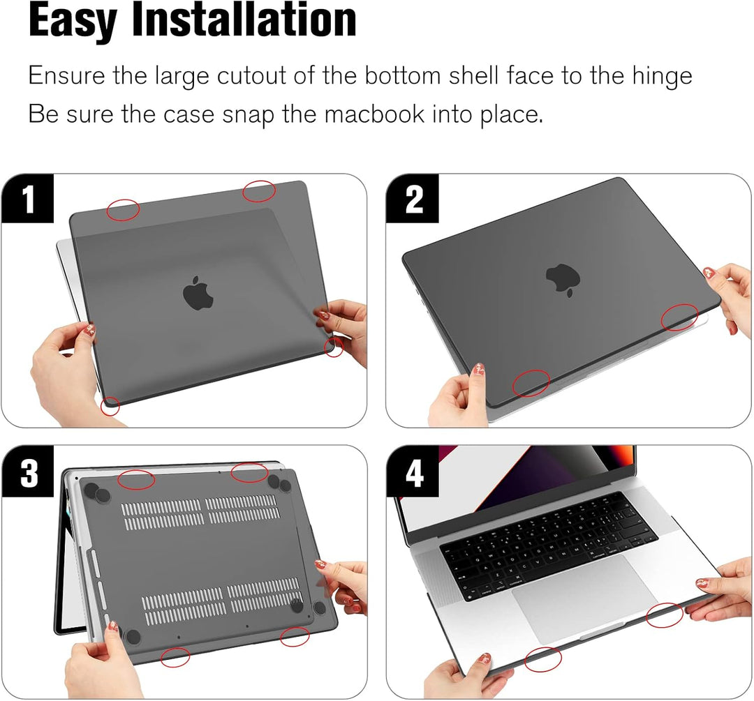 Fintie Hülle Kompatibel mit MacBook Pro 16 (2024-2021) M4 M3 M2 M1 Pro/Max A3186 A3403 A2991 A2780 A