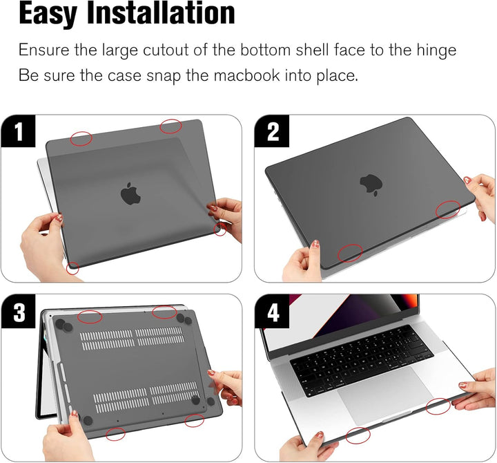 Fintie Hülle Kompatibel mit MacBook Pro 16 (2024-2021) M4 M3 M2 M1 Pro/Max A3186 A3403 A2991 A2780 A