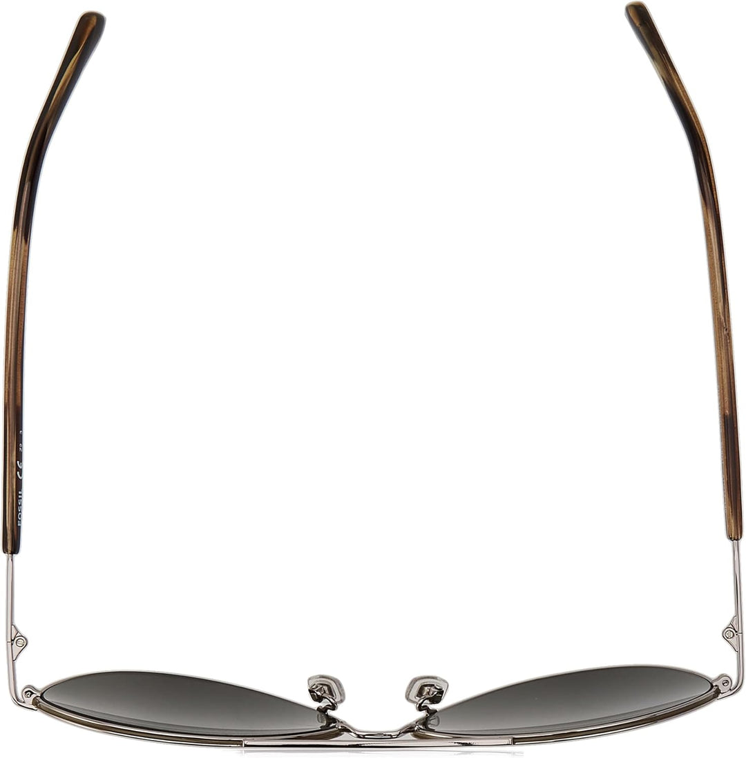Fossil Unisex Fos 3104/G/S Sunglasses 61 6lb/Qt Ruthenium, 61 6lb/Qt Ruthenium