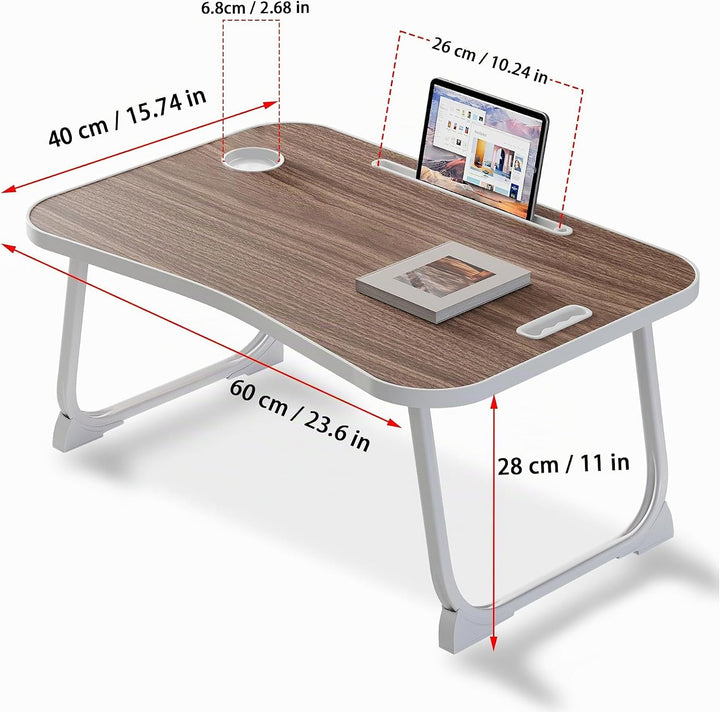 Laptop Betttisch, zum Lesen, Schreiben, Frühstückstisch im Bett, auf dem Sofa und in Haus und Büro (