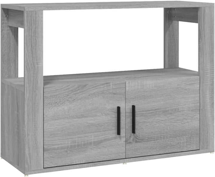 FIRBNUS 80x30x60 cm Seitenschrank mit Ablage und Türen Beistellschrank Schubladenschrank Lowboard La
