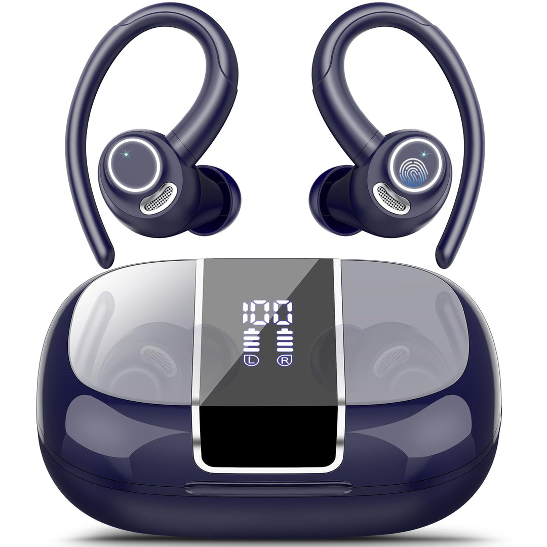 Csasan Bluetooth Kopfhörer Sport, in Ear Kopfhörer Kabellos Bluetooth 5.3 mit Ohrbügel, Hi-Fi Stereo