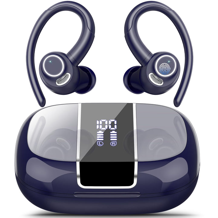 Csasan Bluetooth Kopfhörer Sport, in Ear Kopfhörer Kabellos Bluetooth 5.3 mit Ohrbügel, Hi-Fi Stereo