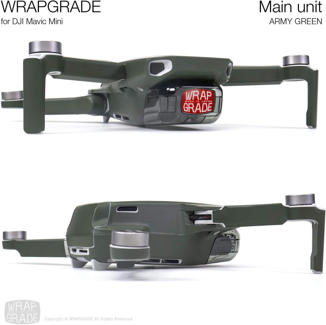 WRAPGRADE Skin kompatibel mit DJI Mavic Mini (Army Green), Army Green
