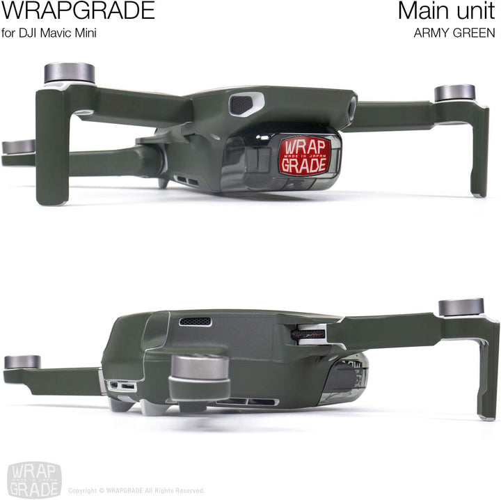 WRAPGRADE Skin kompatibel mit DJI Mavic Mini (Army Green), Army Green