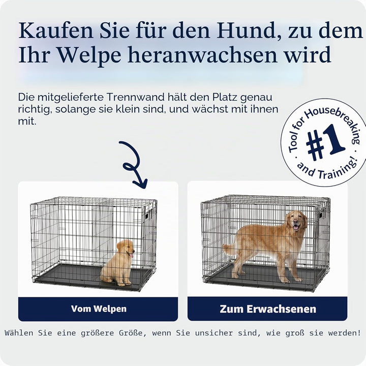 MidWest Homes for Pets iCrate Modell 1524PK Hundebox, ca. 61 cm lang, mit Einzeltür, auslaufsicherer