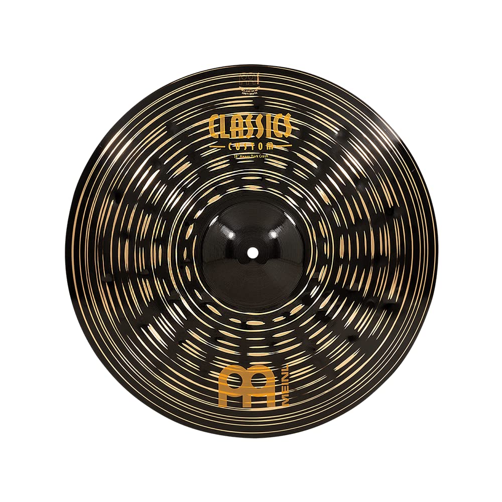 Meinl Cymbals Classics Custom Dark Crash Heavy 18 Zoll (Video) Schlagzeug Becken (45,72cm) B12 Bronz
