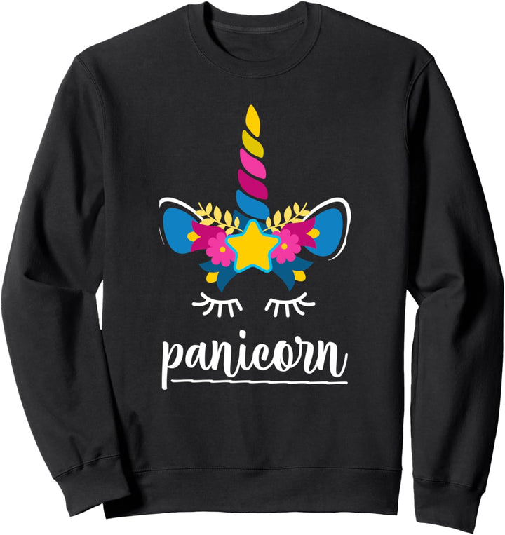 Magisches Einhorn Pan Pride Queer LGBT Geschenk Pansexuell Sweatshirt