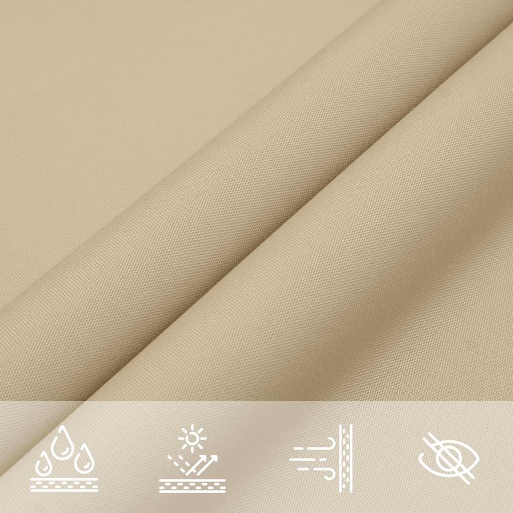 vidaXL Sonnensegel 2x4 m Beige Sonnenschutz Sonnendach Beschattung Windschutz 2 x 4 m Beige, 2 x 4 m