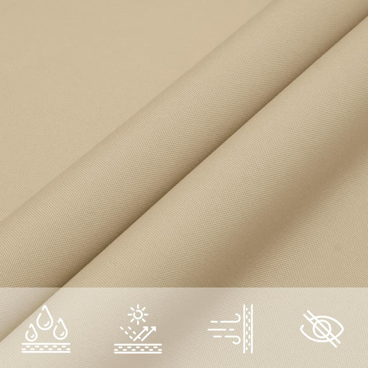 vidaXL Sonnensegel 2x4 m Beige Sonnenschutz Sonnendach Beschattung Windschutz 2 x 4 m Beige, 2 x 4 m