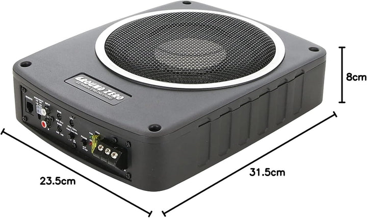 Ground Zero I 20 cm Flacher Aktiv-Subwoofer I GZCS SW-800A