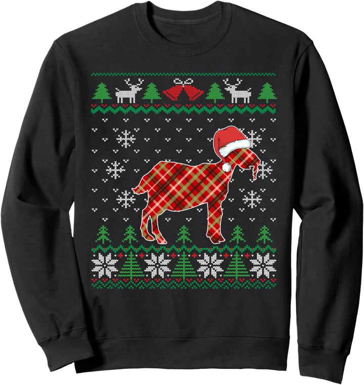 Ziege Hässliche Weihnachten Goat Ugly Christmas Sweatshirt