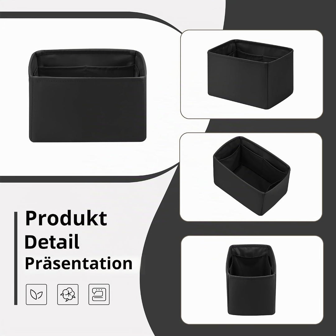 DGAZ Handtaschen Organizer Einsatz, Seide Handtaschenorganisator für LV Speedy Nano/20/25/30/35/40/4