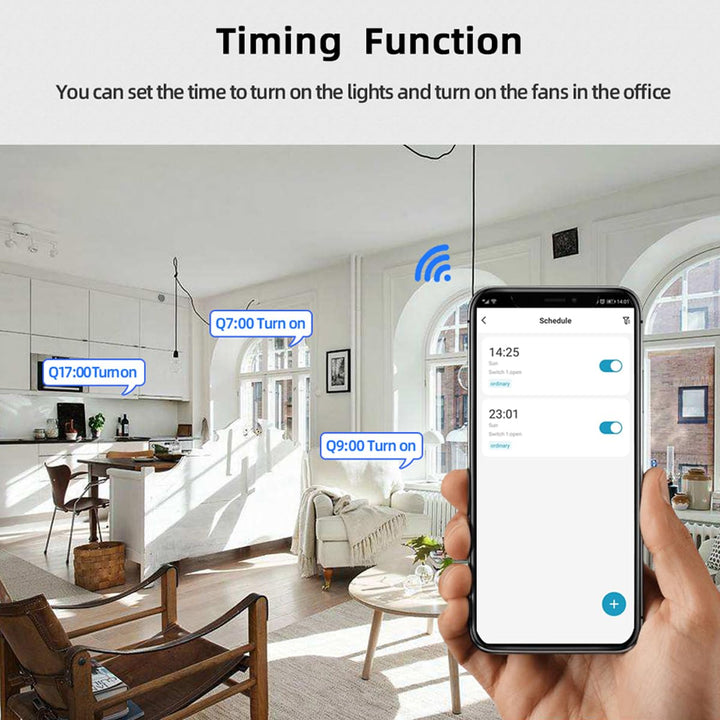 Wifi Elektrischer Linearantriebsregler, 2 Kanäle DC 12 V 24 V Wifi Smart Relaisschalter 2CH 7-32V, 2