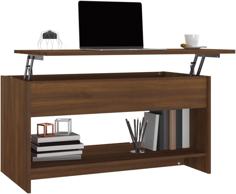 vidaXL Couchtisch Wohnzimmertisch Sofatisch Kaffeetisch Beistelltisch Tisch Wohnzimmer Teetisch Brau