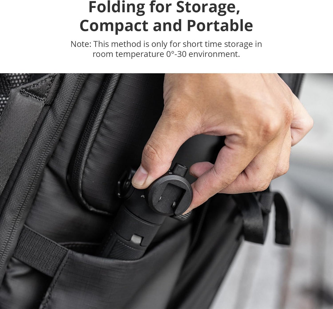 PGYTECH CapLock Verlängerungsstativ Mini Stativ für OSMO Action 5 Pro/4/3/2/Pocket 3/2, Selfie Stick