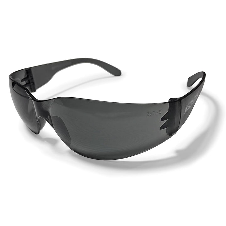 JORESTECH Eyewear Schutzbrille, Polycarbonat, stossfeste Gläser, 12 Stück (Smoke), smoke