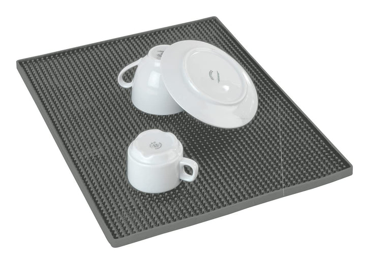 WENKO Geschirr-Abtropfmatte Maxi, extra grosse Gummimatte 40 x 30 cm, mit Noppenstruktur zum Abtropf
