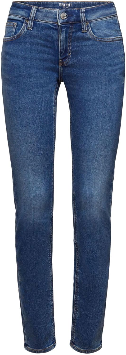 ESPRIT Damen Jeans 25W / 32L 902/Blue Medium Wash, 25W / 32L 902/Blue Medium Wash