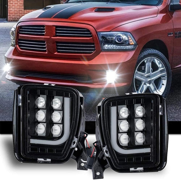 WPFC Auto-Frontstossstange Nebelscheinwerfer Montage Mit Hellen LED DRL LED Nebel-Treibendes Licht F