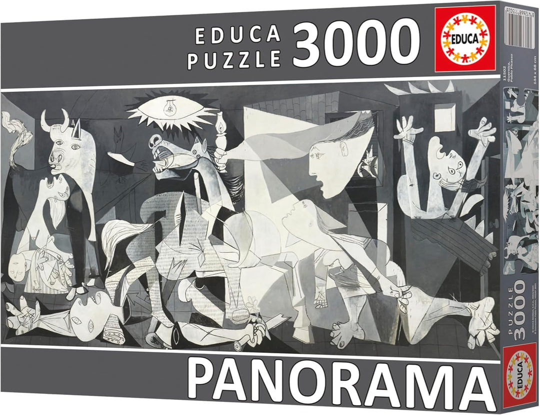 Educa 11502, Guernica, 3000 Panorama Teile Puzzle für Erwachsene und Kinder ab 14 Jahren, Pablo Pica