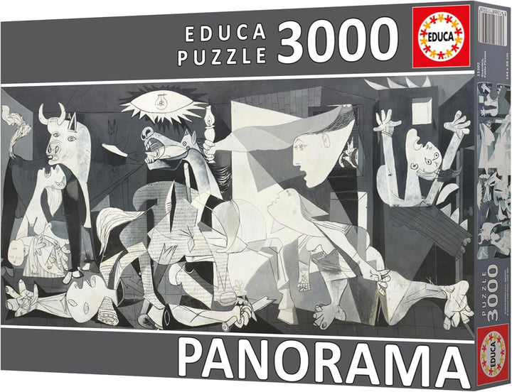 Educa 11502, Guernica, 3000 Panorama Teile Puzzle für Erwachsene und Kinder ab 14 Jahren, Pablo Pica
