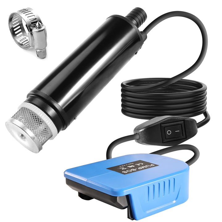 Wasserpumpe Kompatibel mit Bosch 18V Akku, Elektrische Tauchpumpe 30L/MIN, Wassertransferpumpe mit 4
