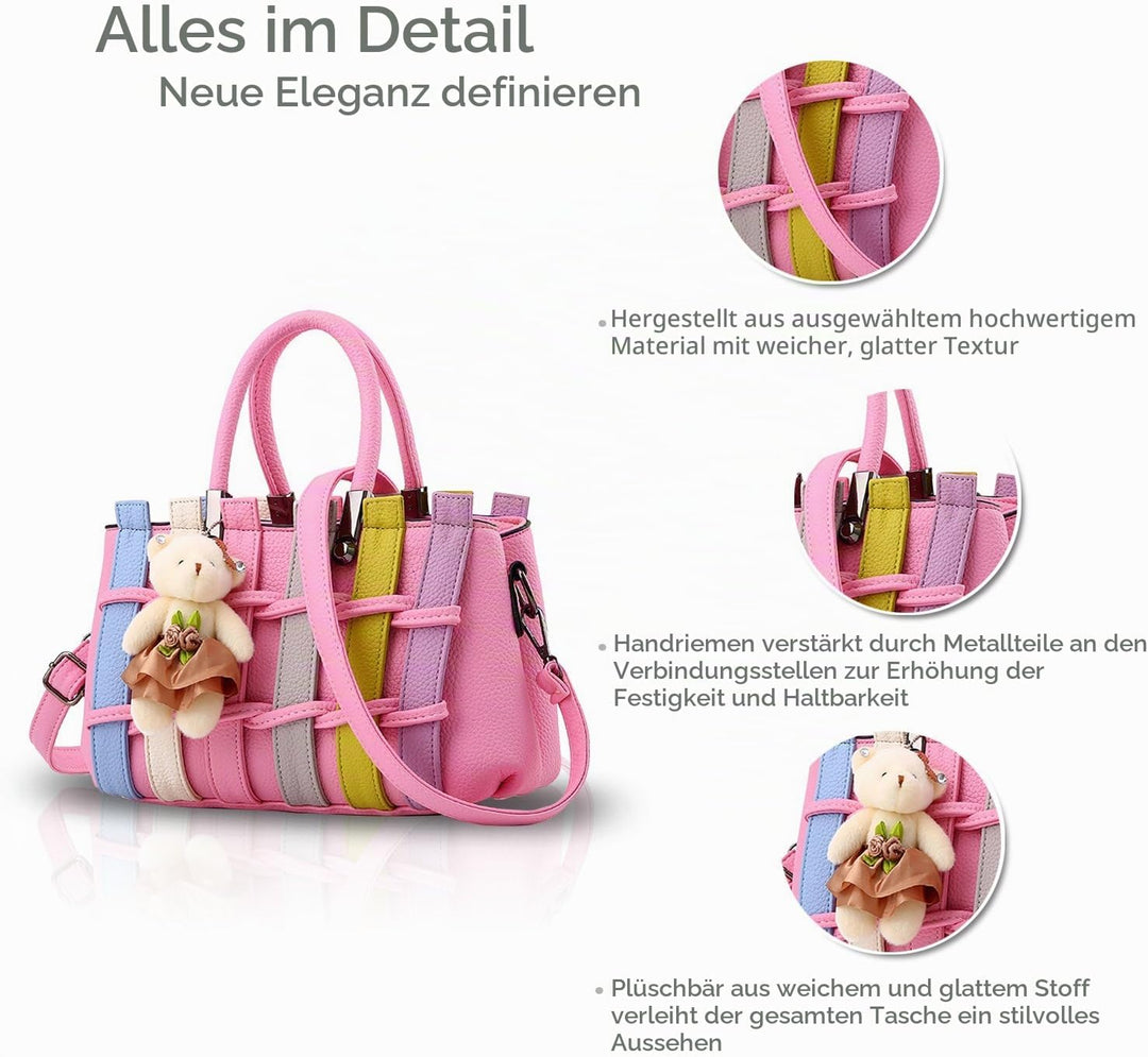 NICOLE &amp; DORIS Handtaschen für Damen Umhängetaschen Henkeltaschen Damen Handtasche die neuesten Tren