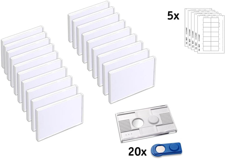 20 Magnet-Namensschilder vista® 40 „classic“, inkl. Druckbogen