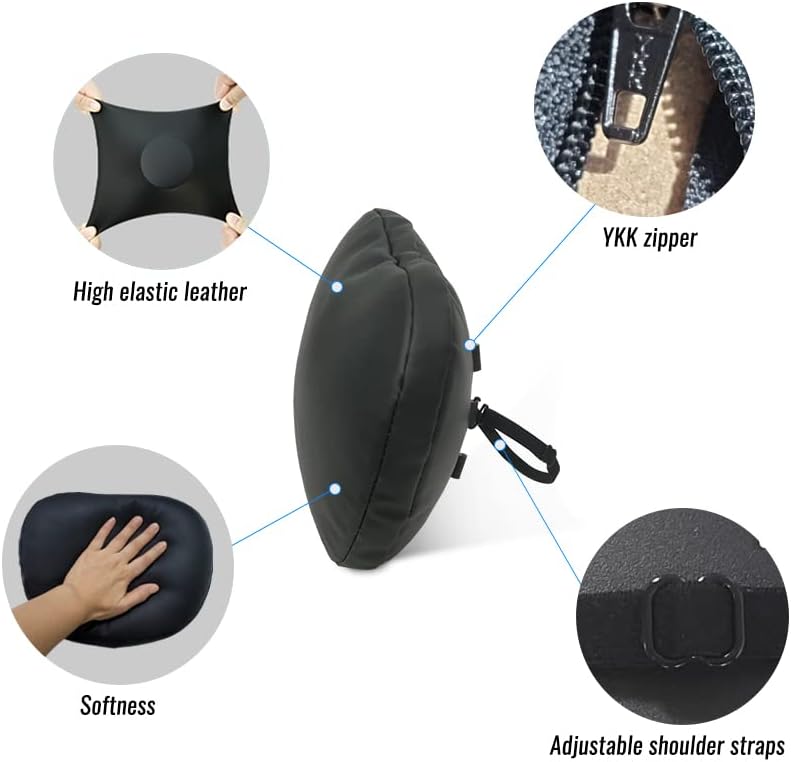 EZUNSTUCK 2Pcs Auto Nackenkissen Kopfstütze，Perfekt für Tesla Fahrzeuge, Gefüllt mit Dupont Sorona F