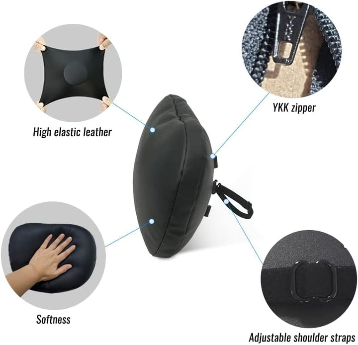 EZUNSTUCK 2Pcs Auto Nackenkissen Kopfstütze，Perfekt für Tesla Fahrzeuge, Gefüllt mit Dupont Sorona F