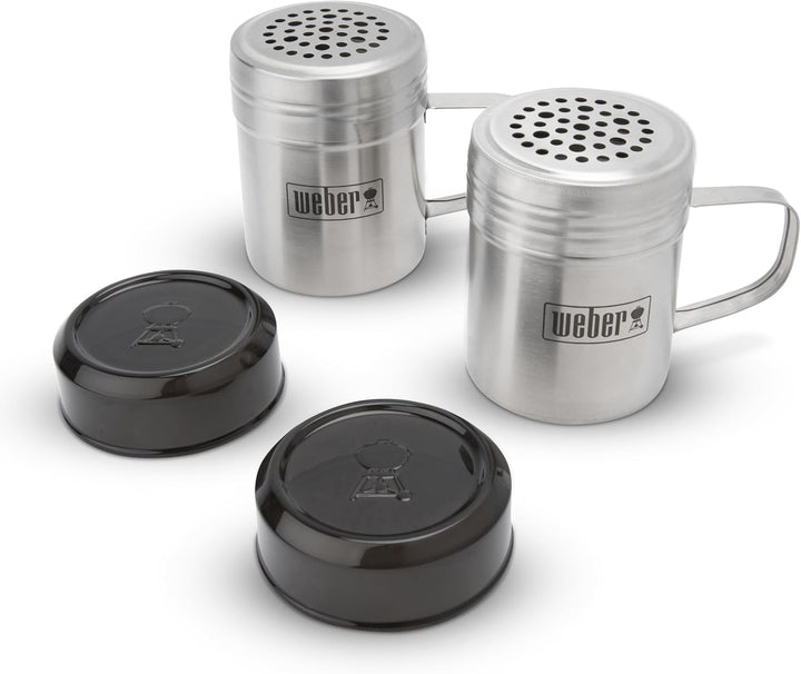 Weber Smashed Burger Set/besteht aus Burger Presse, Wender und 2X Gewürzstreuern, aus Edelstahl - Si