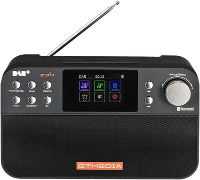 Digitalradio Z3B Dab + / FM RDS Mit Bluetooth tragbar wiederaufladbar dab Plus Radio mit Alarm, Time