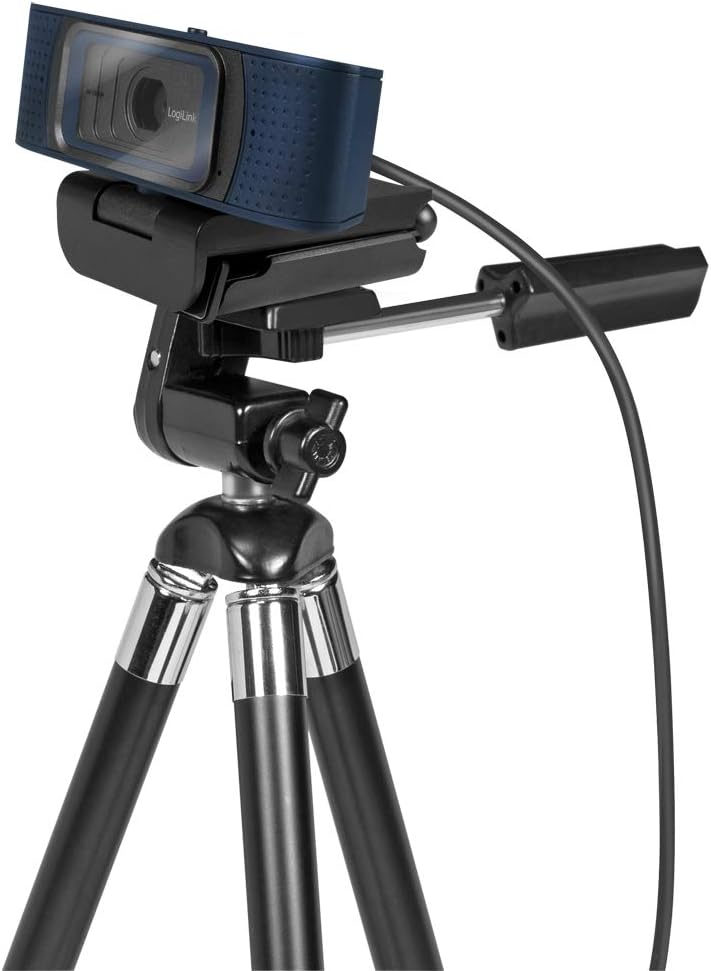 LogiLink UA0379 - Konferenz HD-USB-Webcam Professional, 80° Weitwinkelobjektiv, Dual-Mikrofon mit Ra