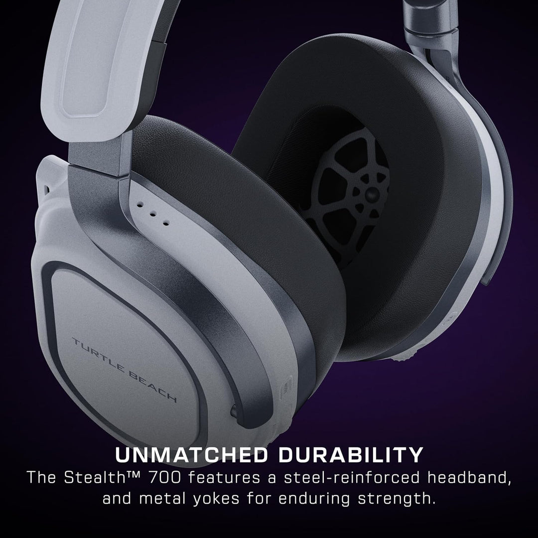 Turtle Beach Stealth 700 Kabelloses Multiplattform-Headset für PS5, PS4, PC und Mobilgeräte, Weiss G