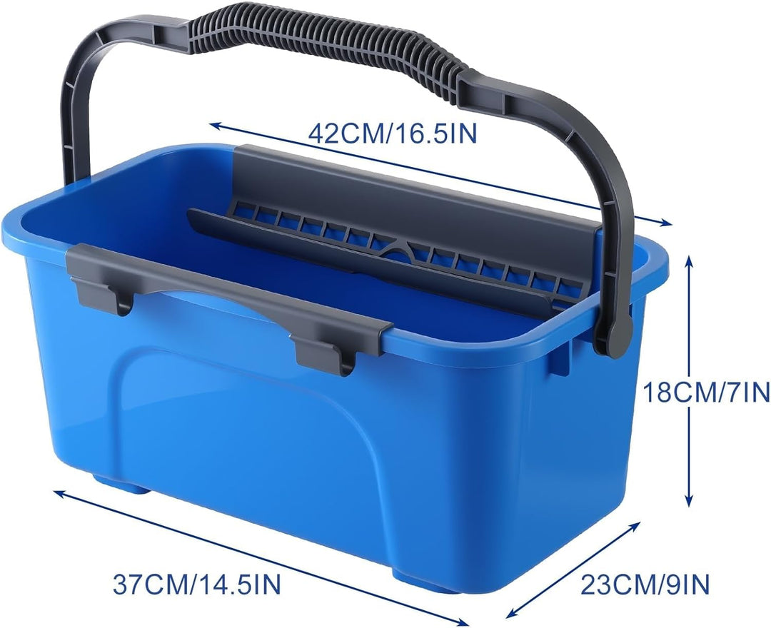 Mitclear Fensterreiniger Set, Profi Fensterputzer mit Eimer 12L, 35CM Fensterwischer & Fenster Einwa