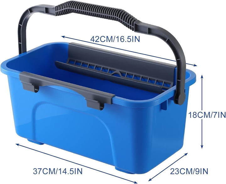 Mitclear Fensterreiniger Set, Profi Fensterputzer mit Eimer 12L, 35CM Fensterwischer & Fenster Einwa
