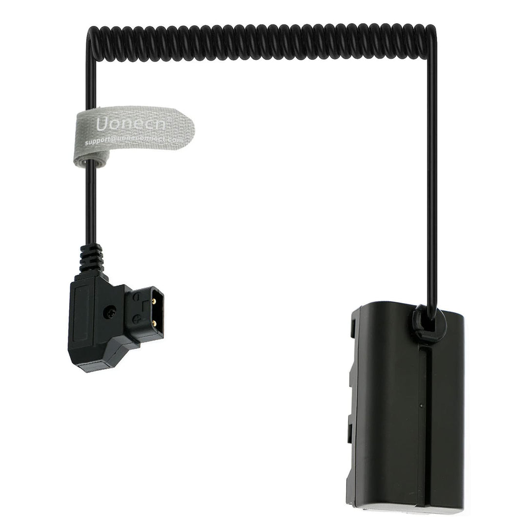 Uonecn D-Tap zu NP F550 Dummy Batterie Spulenkabel Stromkabel Adapter Kompatibel für Sony NP F550|F5