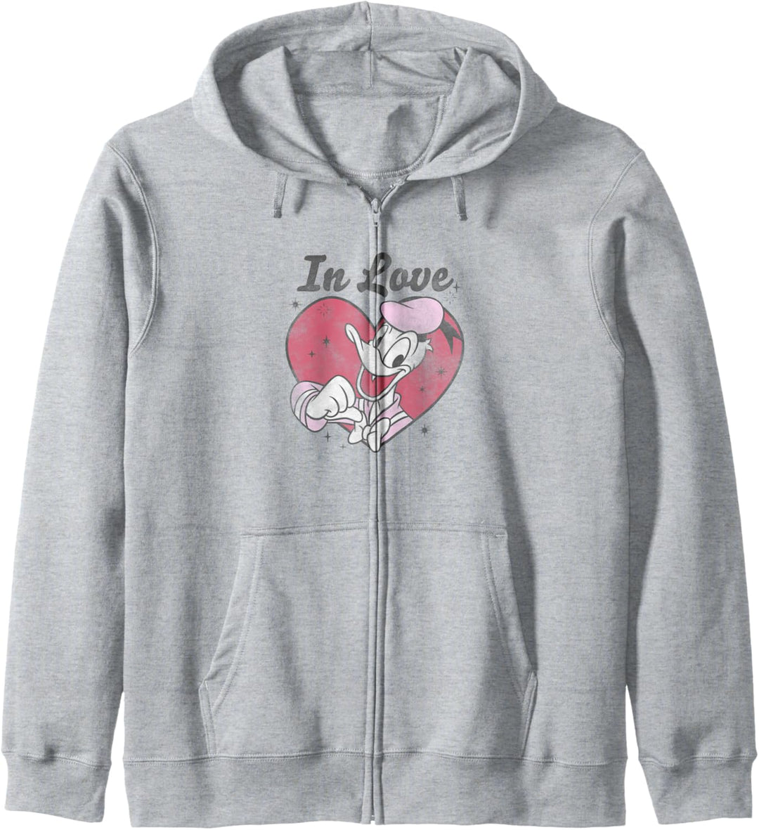 Disney Mickey And Friends Valentinstag Donald Vintage Kapuzenjacke