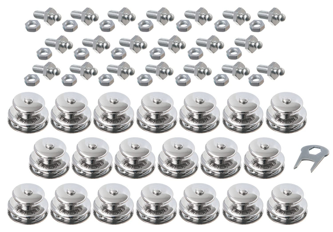 New Marine TENAX 20 Stück Oberteile. Gross + M5x10mm Gewindeschrauben + Schlüssel