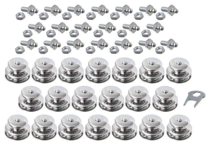 New Marine TENAX 20 Stück Oberteile. Gross + M5x10mm Gewindeschrauben + Schlüssel